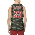 thumbnail image 2 of Hat and Beyond Men's Luxury GOAT of Chicago Army Camo Tank Top Jersey, 2 of 7