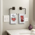 thumbnail image 3 of Valentines Kitchen Towels Set of 2, Plaid Love Hearts Dish Towels Sweet Home Kitchen Decor Drying Dishcloth Anniversary Wedding Decoration Hand Towels, 3 of 4