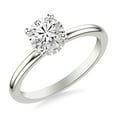 thumbnail image 2 of Blue Jewel Lab Created Round Cut 1.7 Ct Diamond Ring - Hidden Halo Engagement Ring for Women - 14K White Gold Plated Wedding Anniversary Band - Special Promise Ring for Her - Gift Jewelry, 2 of 3