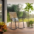thumbnail image 1 of Better Homes & Gardens Ventura Black Woven Rocking Chair, 1 of 5