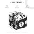 thumbnail image 4 of Balery Black White Spooky Ghosts Porta Pañuelos de Cuero con Estampado – Funda Moderna Cuadrada para Caja de Pañuelos, Dispensador 5x5x5'', 4 of 7