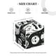 thumbnail image 4 of Fotbe Black White Spooky Ghosts Porta Pañuelos Decorativo de Cuero, Caja Cuadrada Moderna para Pañuelos Faciales, Organizador y Dispensador 5x5x5'', 4 of 7