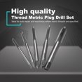 thumbnail image 2 of 5PCS HSS M3-M8 Spiral Point Straight Fluted Screw Thread Metric Plug Drill Set, 2 of 5