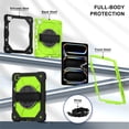 thumbnail image 3 of Heavy Duty Shockproof Case for iPad Pro 13 2025 / 2024,Anti drop silicone+PC Layer Protective Case 360 ° Rotating Handle Stand ,Shoulder Strap,Yellow, 3 of 8