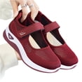 thumbnail image 5 of LTTVQM Women's Mary Jane Flats Lightweight Breathable 2026 Summer Cutout Design Mesh Running Walking Shoes for Casual Comfortable Sneakers Deep Red 39(US-7.5), 5 of 5