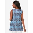 thumbnail image 2 of Jessica London Women's Plus Size Stretch Knit Sleeveless Swing Tunic, 2 of 6