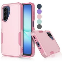 For Samsung Galaxy A17 5G Case / A16 5G Case, Shockproof Heavy Duty Rugged Cell Phone Case for Samsung Galaxy A17 A16 5G, Tekcoo Military Grade Protection Dual Layer Sturdy Cover - Rose Gold