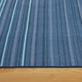 thumbnail image 4 of TOWN & COUNTRY BASICS Layne Modern Stripe Everwash® Washable Area Rug with Non-Slip Backing, Pet Friendly Rug, Navy Blue/Blue, 6'6"x 9'6", 4 of 12