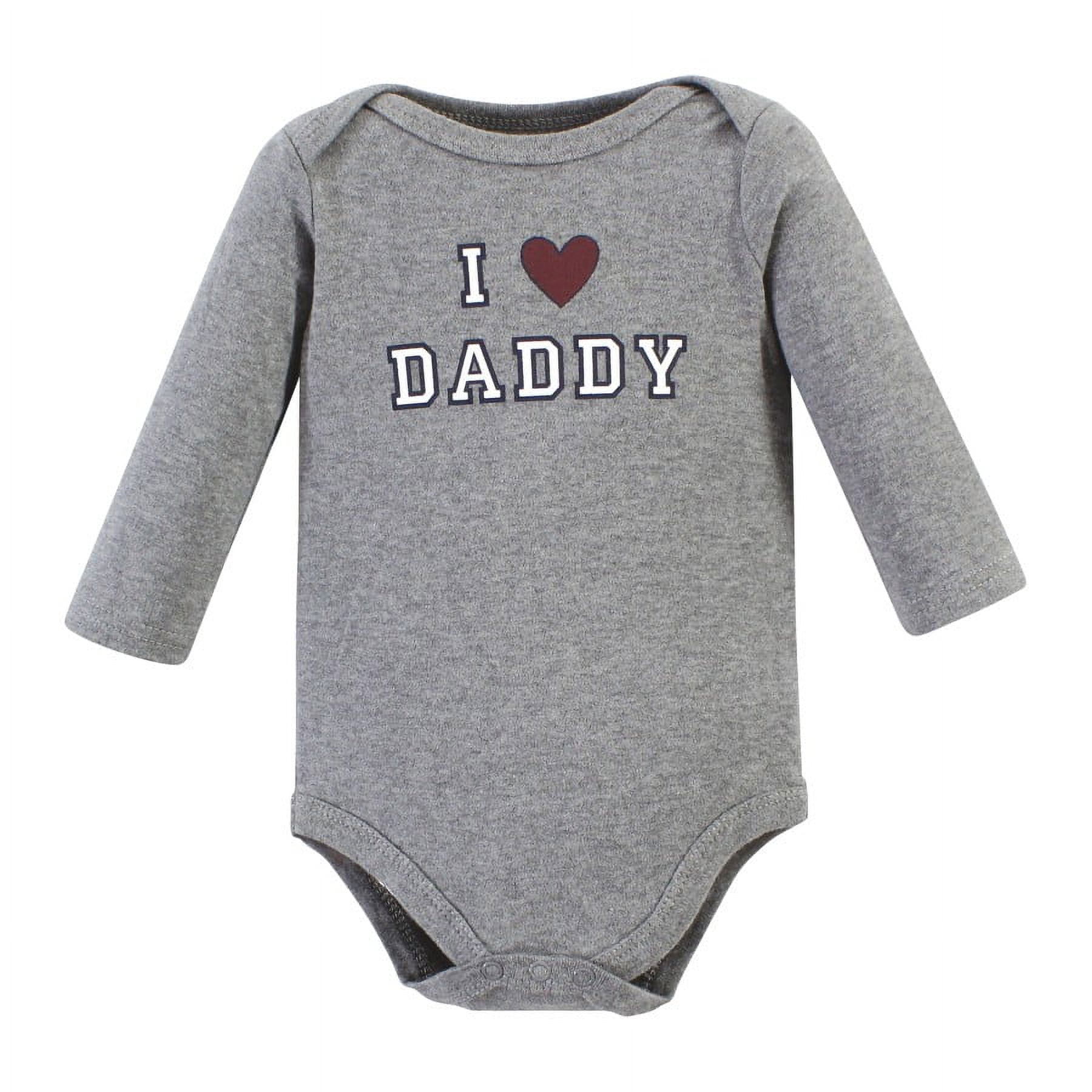 Hudson Baby Cotton Long-Sleeve Bodysuits, 3- Pack, Newborn- 24 Months