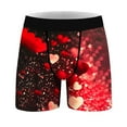 thumbnail image 4 of Ousvtion on Sale Valentine's Day Mens Trunks Love Heart Print Boxer Briefs Valentines Rose Boxers Underwear Comfort Soft Brief Gift for Men Clearance,C09-Pink,XX-Large, 4 of 7