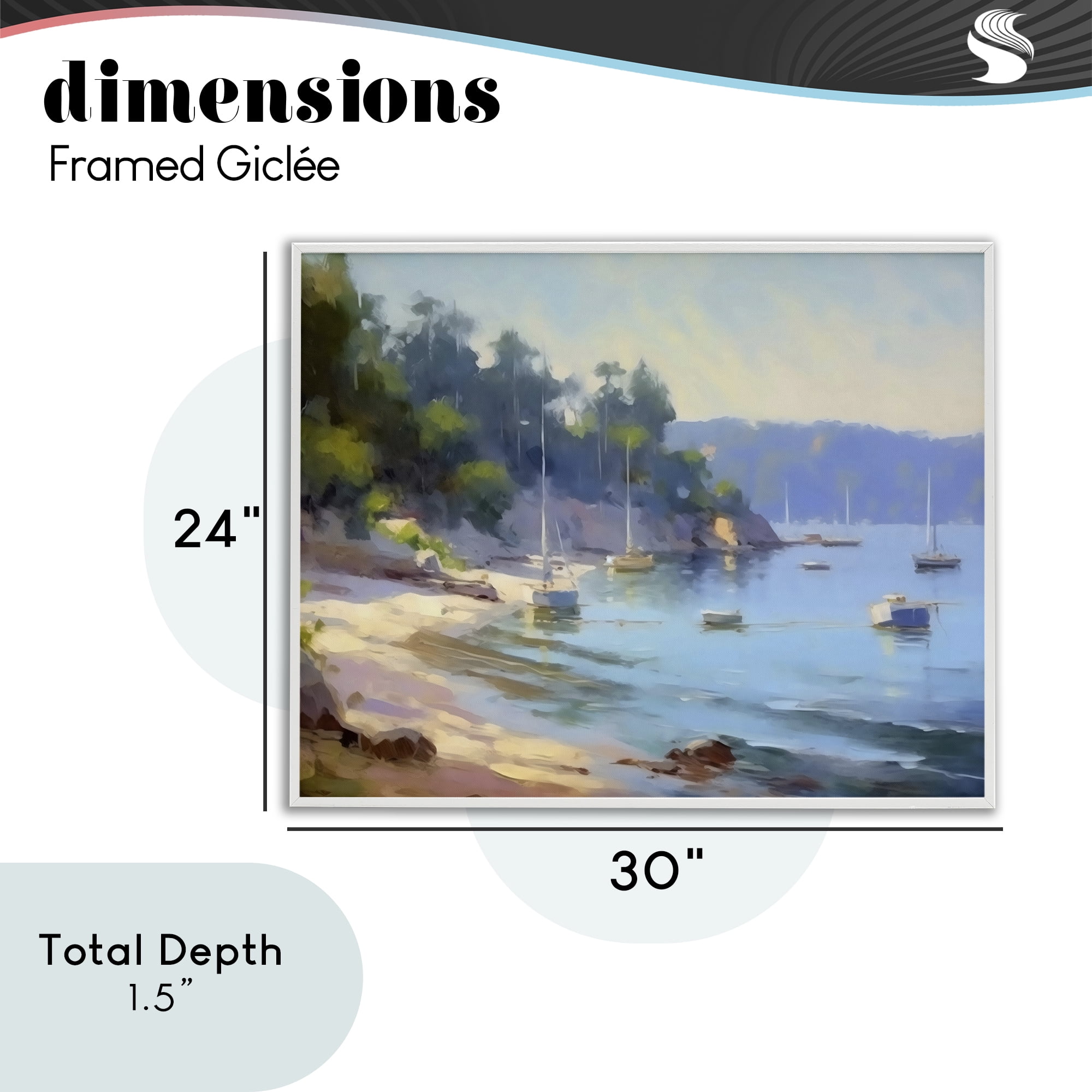 Stupell Industries Near The Shore Summer Sailing White Framed Giclee Art, design by Creative Studio