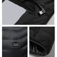thumbnail image 6 of Heated Jackets for Women 4 Heat Zones Zipper Heated Hooded Sweatshirt Warm Usb Electric Long Sleeve Solid Outdoor Winter Puffer No Battery Winter Casual Womens Hoodies Blue XL, 6 of 6