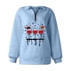 thumbnail image 4 of Sudaderas Con Capucha de Navidad Para Mujer Moda Casual Manga Larga Impreso Tops Blusa Odeerbi  ODB190776, 4 of 5