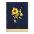thumbnail image 4 of Linum Home Textiles 100% Turkish Cotton Girasol 3PC Embellished Towel Set, Blue, 4 of 8
