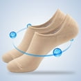 thumbnail image 2 of Prolriy Socks for Women No Show Socks for Women, Women's Cotton Socks Non Slip Socks Womens Socks Beige, 2 of 4