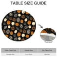 thumbnail image 6 of Halloween Patterned Pumpkins Round Fitted Tablecloth with Elastic Edge,Dining Table Cover Waterproof,Outdoor Round Tablecloth for Camping,Dining,Indoor and Outdoor, 6 of 7