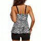 thumbnail image 2 of TaTaai Women's Graphic Print Bikini Set, Edgy Push Up Swimsuit with Sheer Cover, Trendy Two Piece for Summer Music Events Gift, 2 of 7