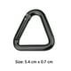 thumbnail image 4 of Mosquetón Triangular Btafrte para Acampar Accesorios Ligeros Pesca y Escalada negro, 4 of 7