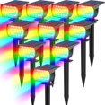 thumbnail image 1 of Focos solares Tadyreal, paquete de 10, RGB, impermeables, 7 modos, 1 of 6