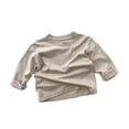 thumbnail image 3 of Esaierr 1-7Y Toddler Boys Girls Tees Solid Color Round Neck Tees for Kids Spring Fall All Match Tees Tops, 3 of 8