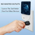 thumbnail image 3 of PhooArto Night Sky Dark Planet Pattern Plug in LED Night Light Auto Sensor Dusk to Dawn Decorative Night for Bedroom, Bathroom, Kitchen, Hallway, Stairs, Baby's Room, Energy Saving, 3 of 7