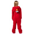 thumbnail image 4 of Sesame Street Unisex Kids' Character Hooded Union Suit Kigurumi Fleece Pajama - Cookie Monster Elmo Big Bird Oscar Grover, 4 of 7