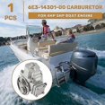 thumbnail image 4 of 2-Stroke 4HP 5HP Boat Engine Carburetor Replacement 6E3-14301-00 6E0-14301-05 for Small Outboard Motors, 4 of 5