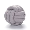 thumbnail image 1 of Almohada de bola anudada tejida a mano, almohada Sherpa para decoración del hogar, almohada para sofá, cojín para cabecera, diámetro de 28CM, gris claro Sincero Electrónica, 1 of 7