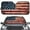 American Flag, variant on FOR U DESIGNS Butterfly Car Sunshade for Windshield Sun Shade Car SUV Truck Interior Accessories Automotive Sun Visor Protector Foldable Car Sunshade UV Protection