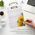 thumbnail image 5 of FMSHPON Sunflowers Clipboard Hardboard Wood Nursing Clip Board and Pull for Standard A4 Letter 13x9 inches, 5 of 8