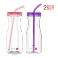 thumbnail image 4 of Water Bottle With Straw Made by Simple HH|33oz BPA Free Tritan Cold Drink Tumbler with Straw （Multi-color selection), 4 of 10