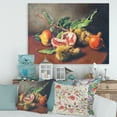 thumbnail image 2 of Designart ' Ancient Still Life of Orange Fruits ' Traditional Canvas Wall Art Print, 2 of 4