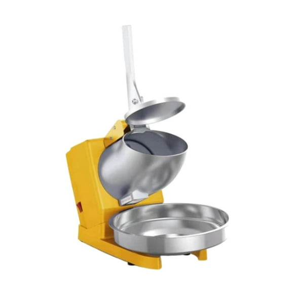 Lipstore Electric Shaved Ice Machine US Adapter Portable Ice Maker Machine Ice Blender Electric Ice Crusher for Kitchen Indoor Camping