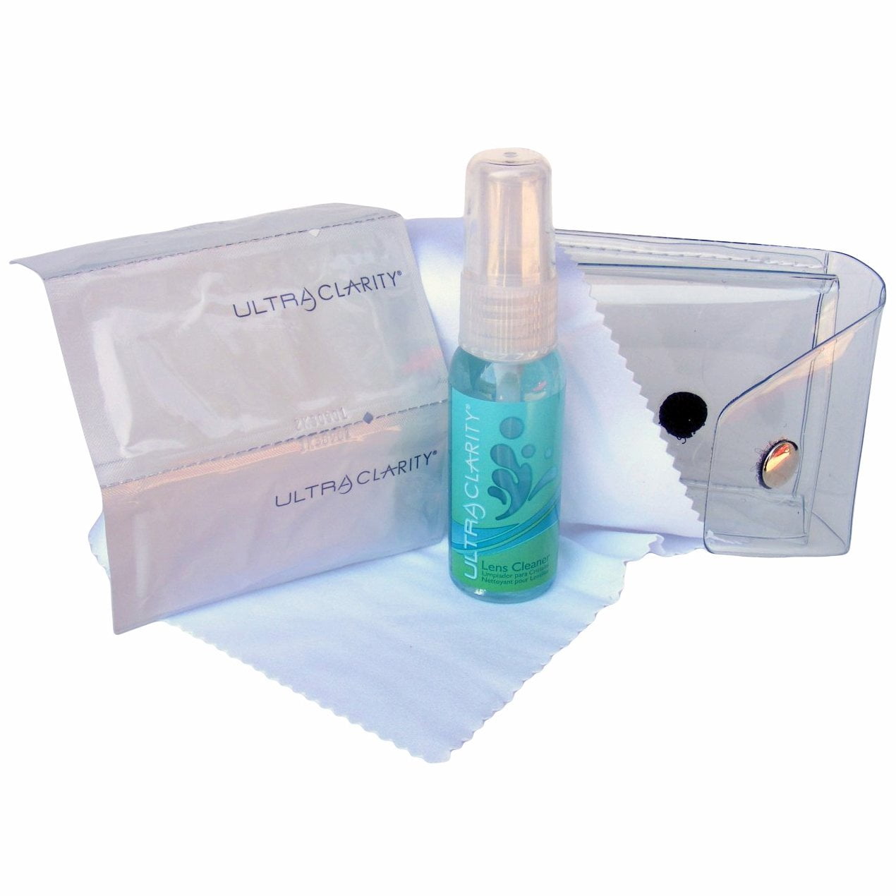 Ultra Clarity Standard Lens Cleaning Kit, Includes Towelette Wipes, Microfiber Cloth, 1oz