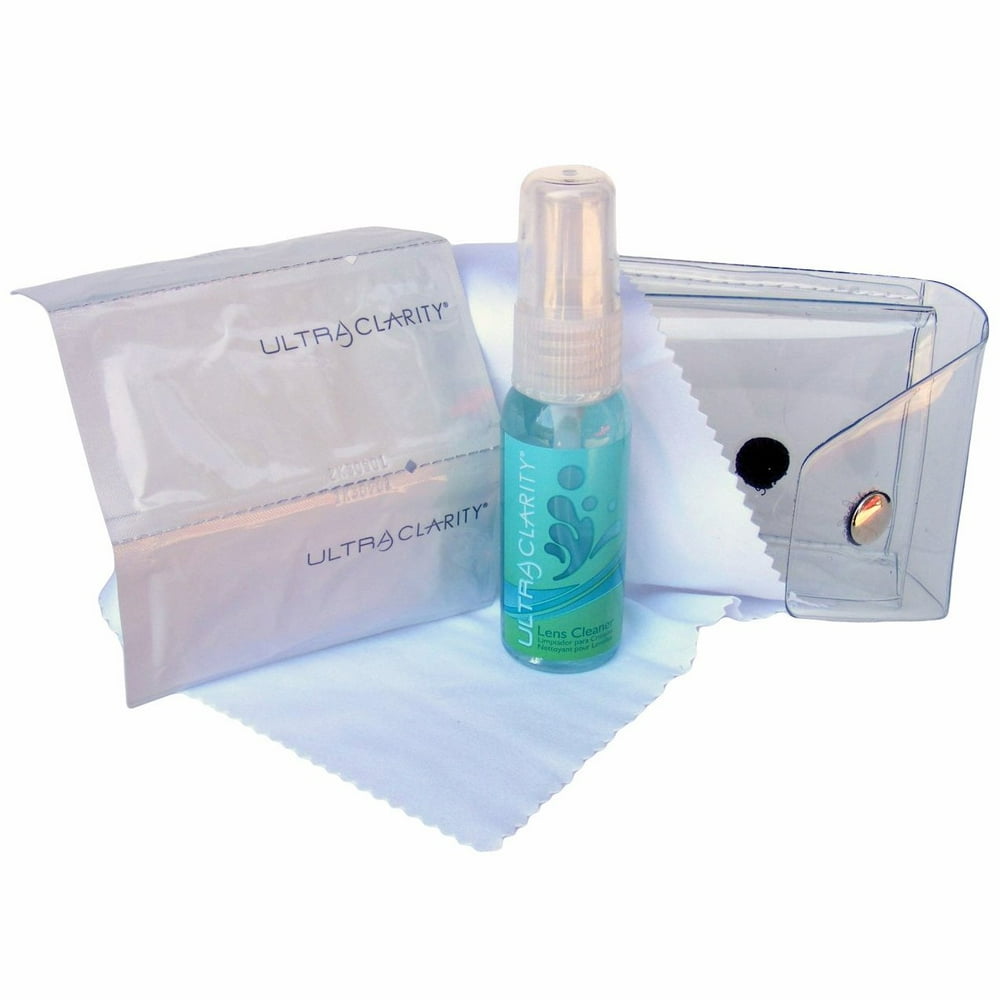 Ultra Clarity Standard Lens Cleaning Kit, Includes Towelette Wipes, Microfiber Cloth, 1oz