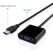 USB to VGA Adapter,CHILTINA USB 3.0 to VGA Adapter Multi-Display Video Converter- PC Laptop Windows 7/8/8.1/10,Desktop,