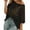 Black, variant on Womens Summer Scoop Neck Short Sleeve Sweater Casual Crochet Hollow Out Knit Tops Pullover Shirts Beach Cover Up Spring Summer Crochet Hollow Out Tops