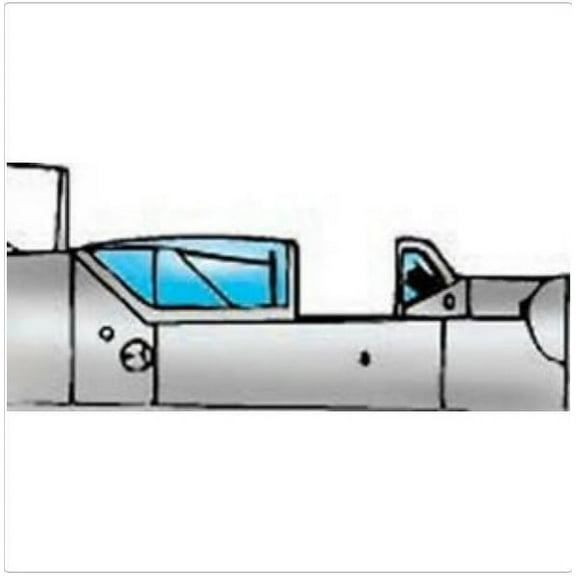 Avia S199 Vacuform Canopy x2 for Hobbycraft (1/48 model kit accessory)