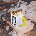 thumbnail image 5 of 3dRose, Vintage Art Nouveau Mele Napoli Poster, 15oz Two-Tone Yellow Mug, 5 of 7
