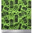 thumbnail image 1 of Soimoi Rayon Crepe Fabric Floral & Mask African Fabric Prints By Yard 46 Inch Wide, 1 of 1