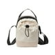 thumbnail image 2 of Bolso cruzado de lona - Bolso pequeño casual para mujer, blanco verde naranja, 25x14x5cm, correa ajustable, Viaje y Desplazamiento, 2 of 6