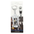 Mainstays Stainless Steel Wing Corkscrew and Wine Stopper Set, Silver
