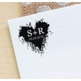 thumbnail image 3 of Printtoo Round Custom Ink Heart Save The Date Rubber Stamp Self Inking Wedding Personalized Stamper, 3 of 6