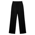 thumbnail image 4 of Dress Pants Women High Waisted Wide Straight Leg Loose Business Casual Office Work Pants Slacks for Women, 4 of 5