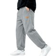 thumbnail image 2 of Boys Girls Sweatpants Elastic Waist Jogger Sports Pants with Pockets Straight Leg Ankle Cuff Bottoms for Outdoor Exercise, 2 of 9