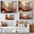 thumbnail image 4 of Designart "Santorini Greek Island Impression I" Extra Large Cityscapes Wall Art - Industrial Orange Santorini Bedroom Canvas Wall Art, 4 of 4