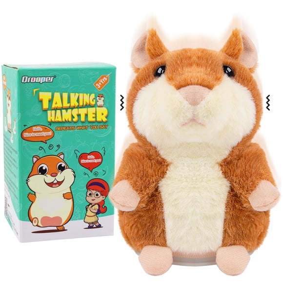 Juguete de peluche con forma de hámster parlante, para niños de 2 a 3 años