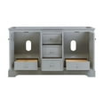 thumbnail image 3 of Fresca Windsor 60" Gray Textured Traditional Double Sink Bathroom Cabinet, 3 of 4