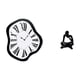 thumbnail image 1 of Reloj de pared,Reloj de pared interior nórdico con números romanos,Relojes distorsionados Reloj electrónico de lujo moderno,Figura de lector abstracto,Estatua de pensador, 1 of 8