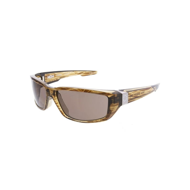 Spy - Men's Polarized Dirty Mo 670937218885 Brown Wrap Sunglasses ...